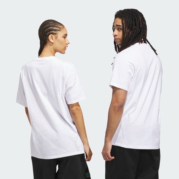 Branco Camiseta Skateboarding Trefoil