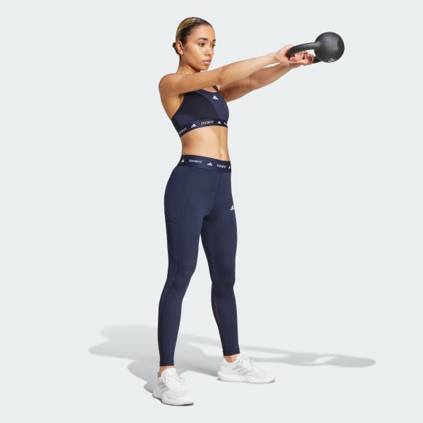 Blue TECHFIT Medium-Support Bra