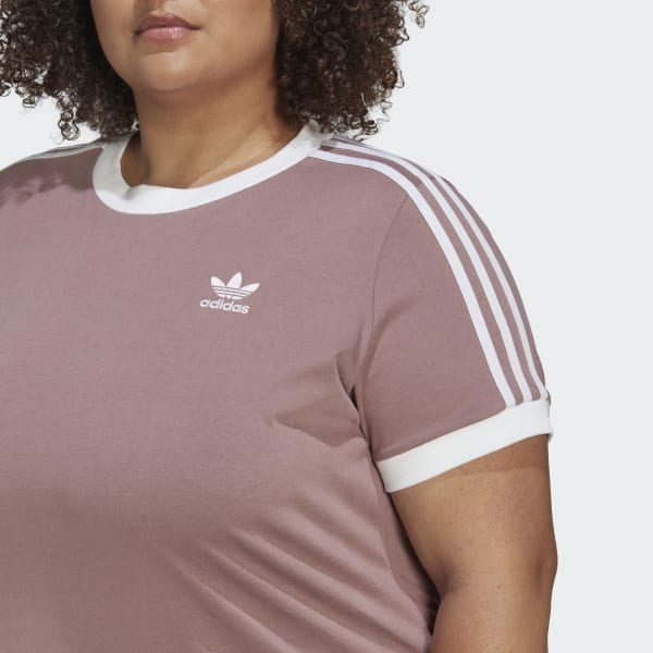 Lilla Adicolor Classics 3-Stripes T-skjorte (store størrelser) 28250