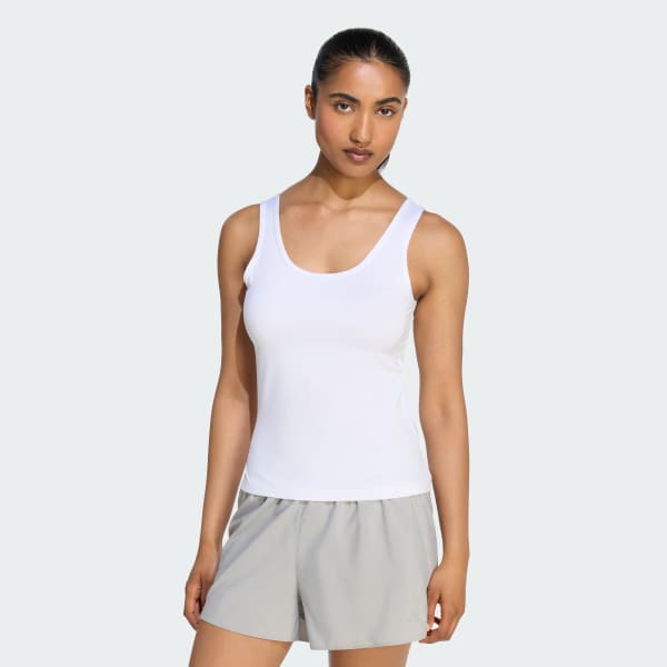 White adi365 Running Essentials Camisole Tank