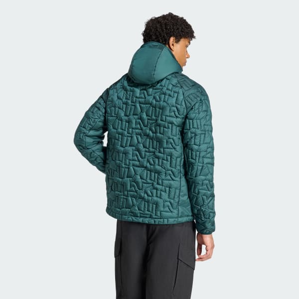 Yesil Terrex Xperior PrimaLoft Loose Fill Insulated Kapüşonlu Mont