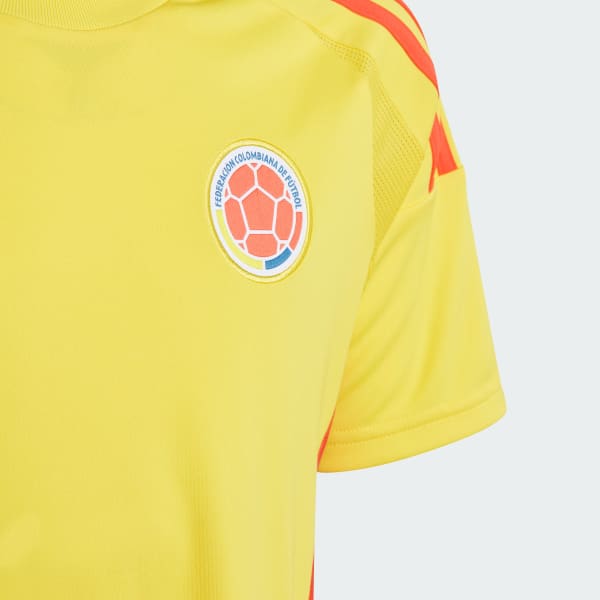 Amarillo Camiseta Local Selección Colombia 24 Kids