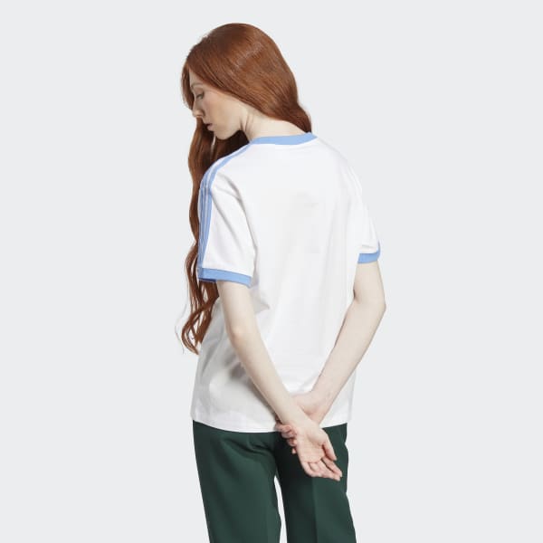 White adidas Originals x Moomin 3-Stripes Tee