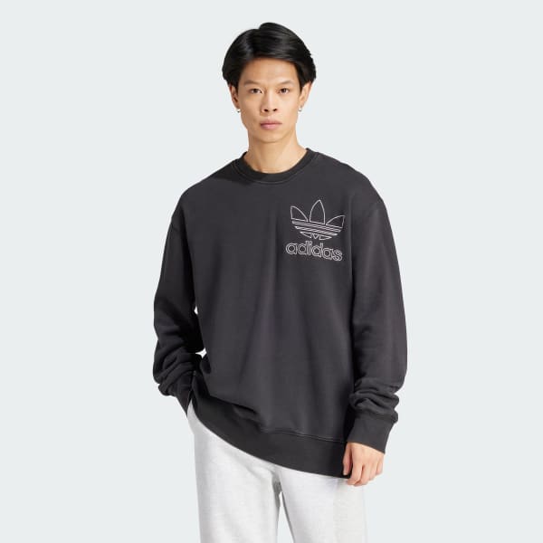 Adicolor Outline Trefoil Crewneck Sweatshirt