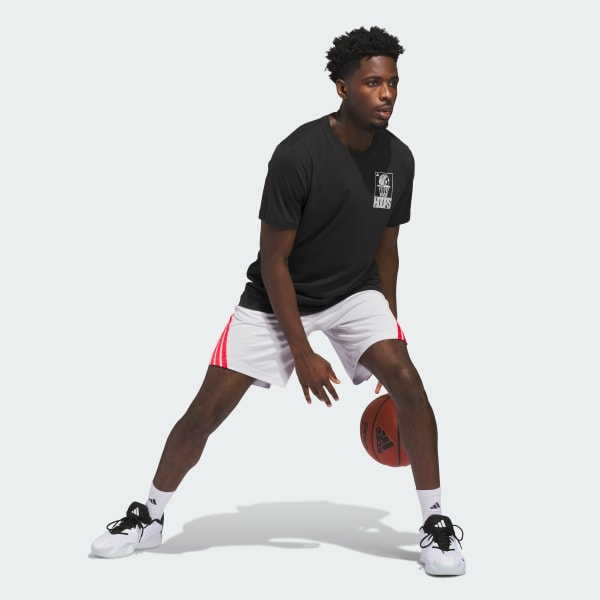 Schwarz World Wide Hoops Graphic T-Shirt