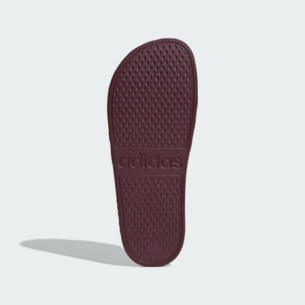 Burgundy Adilette Aqua Slides