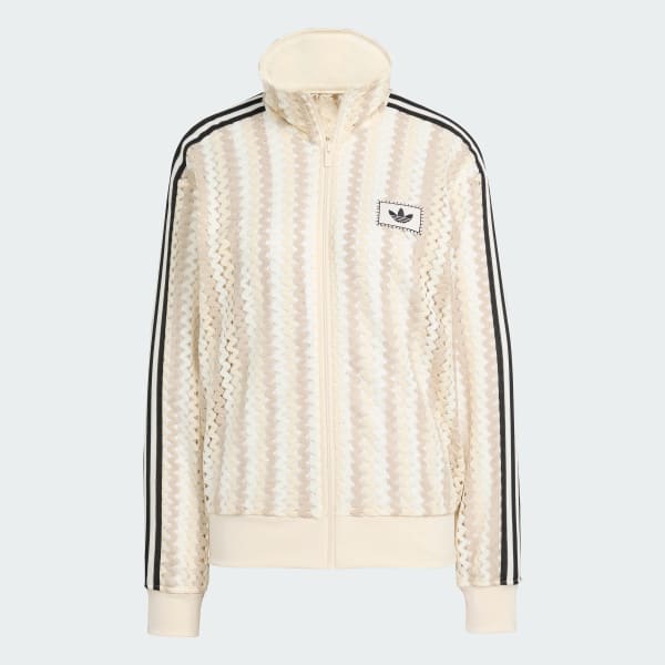 สีขาว เสื้อแทรค adidas Originals Summer Glow Firebird