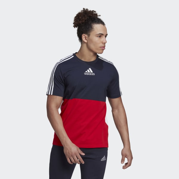 Niebieski Essentials Colorblock Tee RU503