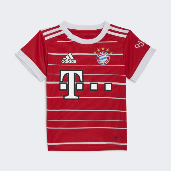 Czerwony FC Bayern 22/23 Home Baby Kit