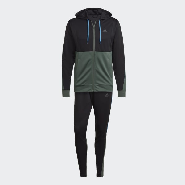 Μαύρο Ribbed AEROREADY Track Suit