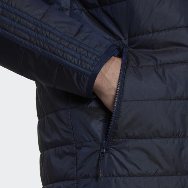 Blauw Gevoerde Jas O7453