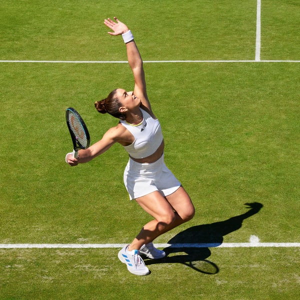 Blanco Top Corto London para Tenis