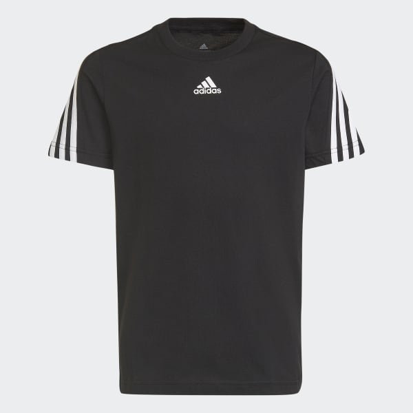 adidas Future Icons 3-Stripes Tee - Black | adidas New Zealand