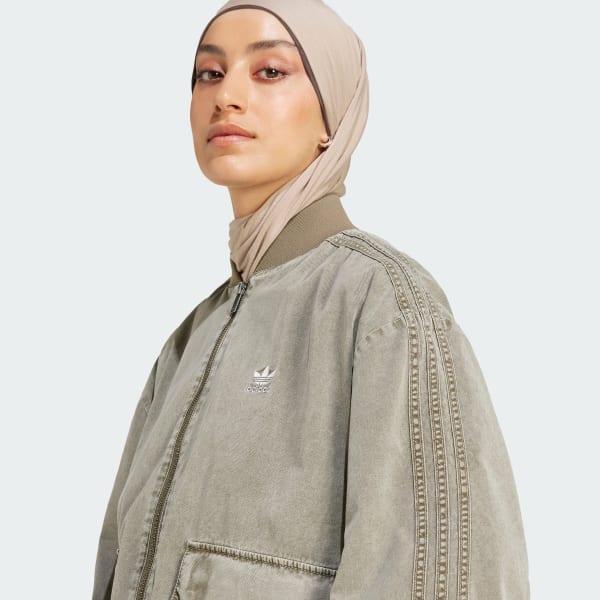 adidas Adilenium Season 2 Washed Bomber Jacket (Gender Neutral) - Green |  Free Shipping with adiClub | adidas US