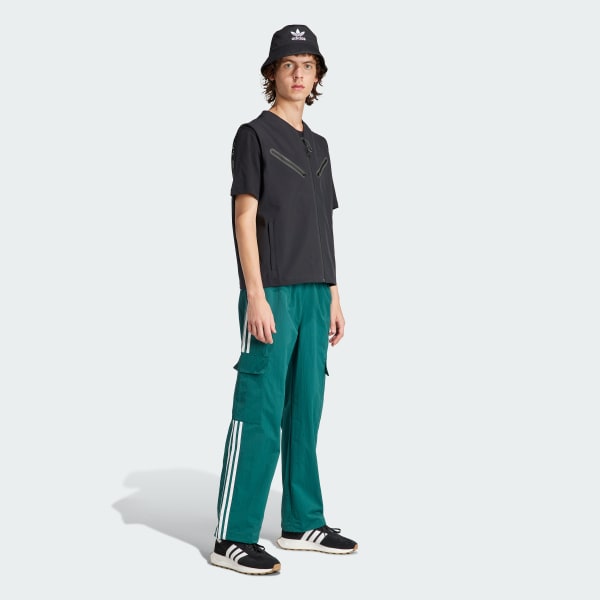 adidas Adicolor Classics 3-Stripes Cargo Pants - Green, Men's Lifestyle