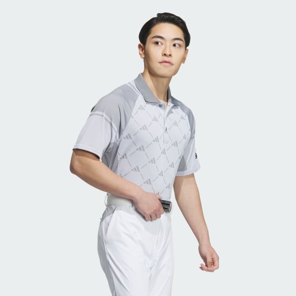 White PRIMEKNIT Seamless Short Sleeve Polo Shirt