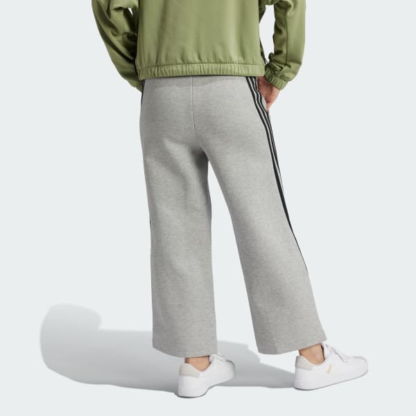 Grey Future Icons 3-Stripes Open Hem Pants