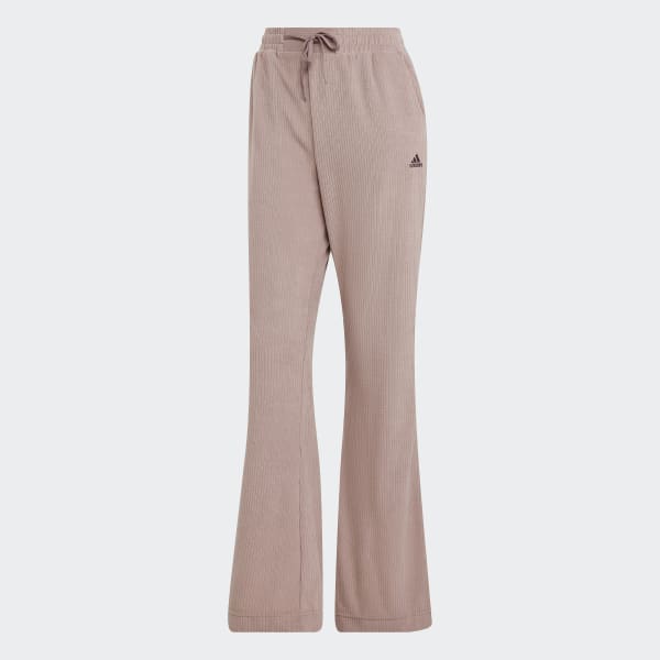 Lilla Hyperglam Rib Velour Flared Leg Bukse DKE22
