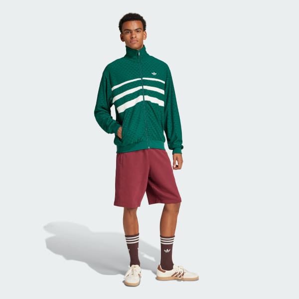 Burgundy Essentials Trefoil Shorts