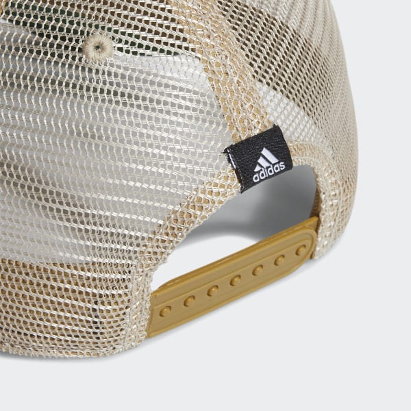 Adidas Men's Structured Mesh Snapback Cap in Strong Olive/Black NODIM