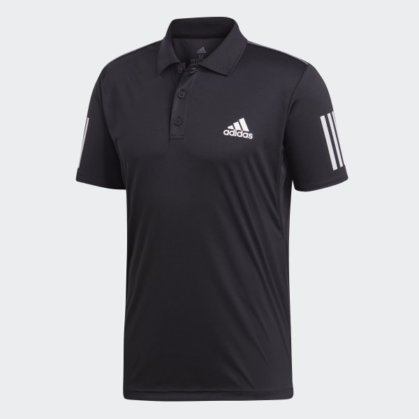 adidas 3-Stripes Club Polo Shirt - Black | adidas Australia