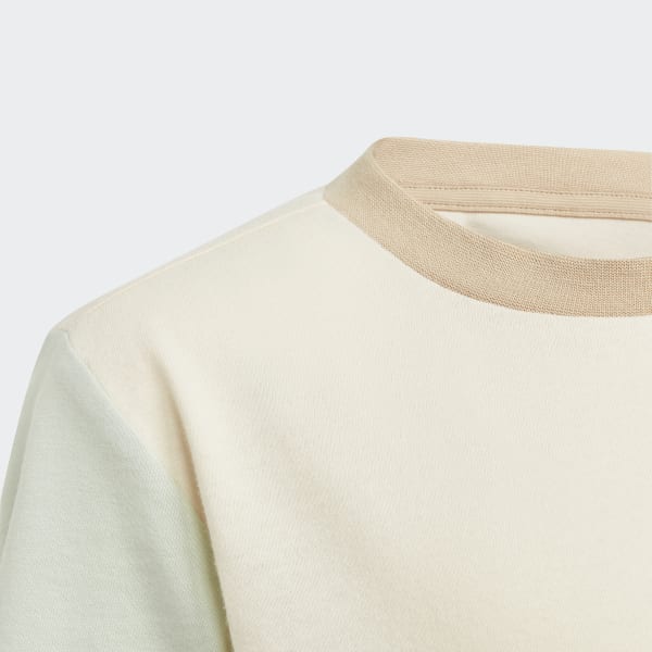 Beige Colourblock Tee
