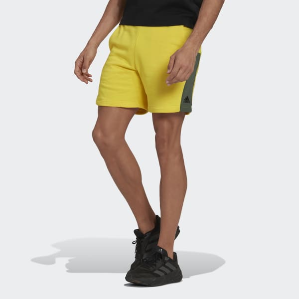Yellow Future Icons Embroidered Badge of Sport Shorts BZ954