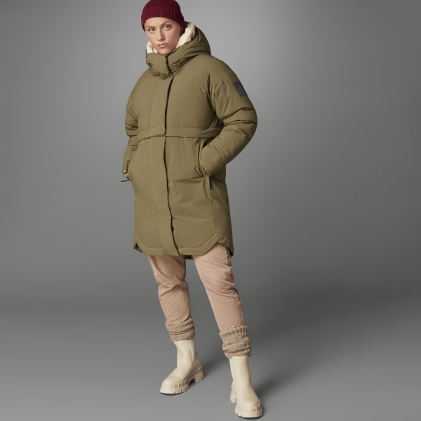 Airco voorzetsel koffie adidas MYSHELTER COLD.RDY Parka - Green | Women's Hiking | adidas US