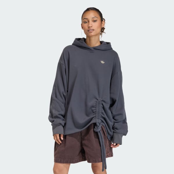 Negro SUDADERA CON GORRO OVERSIZE