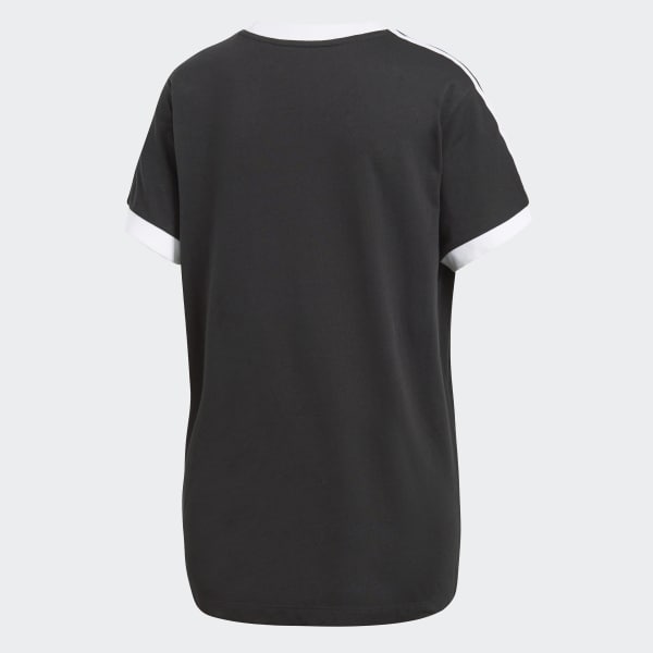 adidas originals damen t-shirt 3 stripes tee cy4751 schwarz adidas originals damen t-shirt 3 stripes tee cy4751 schwarz
