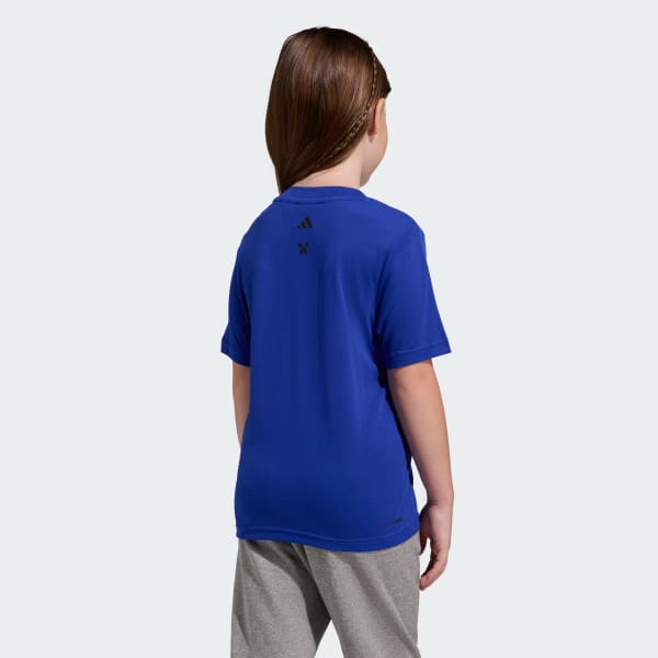 สีน้ำเงิน เสื้อยืดเทรนนิง ADIDAS MINECRAFT