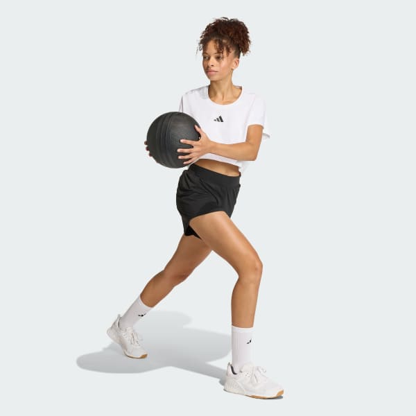 Đen Quần Short Tập Luyện Vải Dệt Pacer 3D Cooling