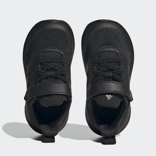 Svart FortaRun 2.0 Cloudfoam Elastic Lace Top Strap Shoes