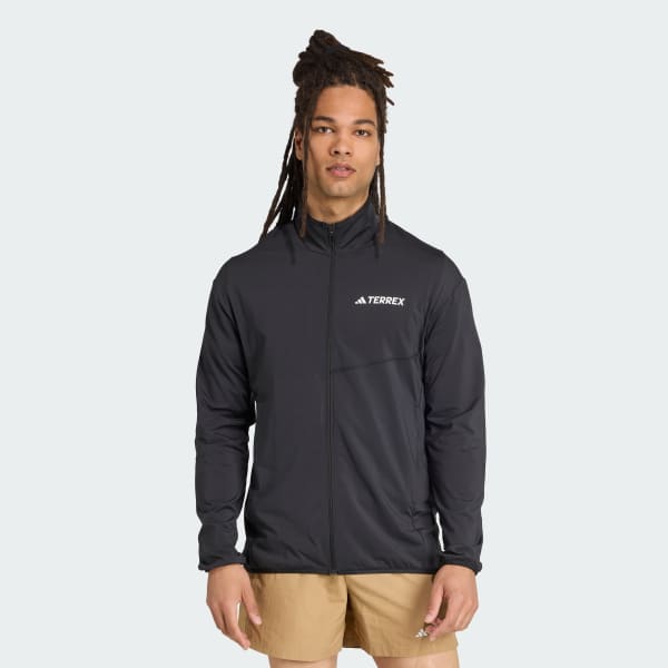 adidas Terrex Multi CLIMAWARM Full-Zip Tech Fleece Jacket - Black