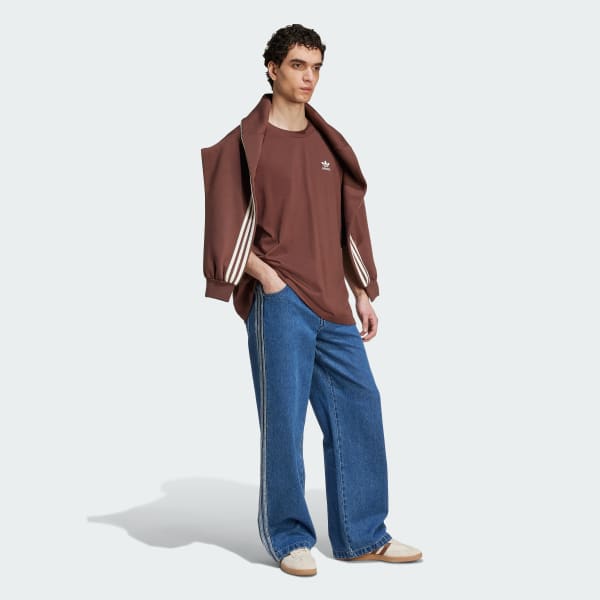 Brun Adicolor Oversized T-skjorte