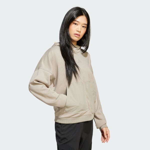 Beige Sudadera con capucha City Escape