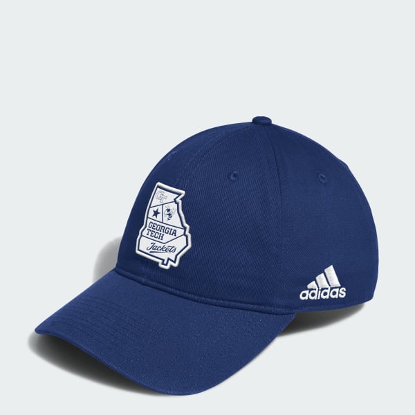 adidas Georgia Tech Slouch Adjustable Cap - Blue | Free Shipping