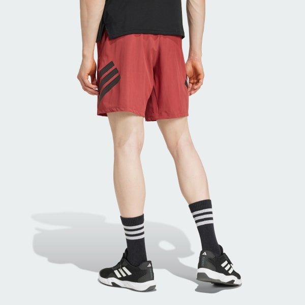 สีแดง กางเกงขาสั้น Icon 3-Stripes