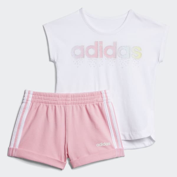 baby girl adidas short set