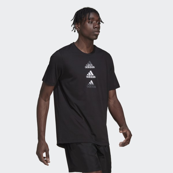 Preto Camiseta Logo Designed to Move Q3690