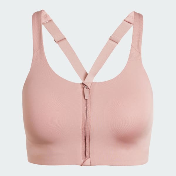 Pink TLRD Impact Luxe High Support Zip Bra
