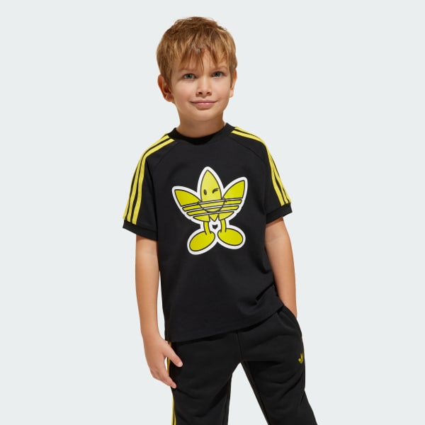 Black adidas Originals x Smiley World Tee Kids