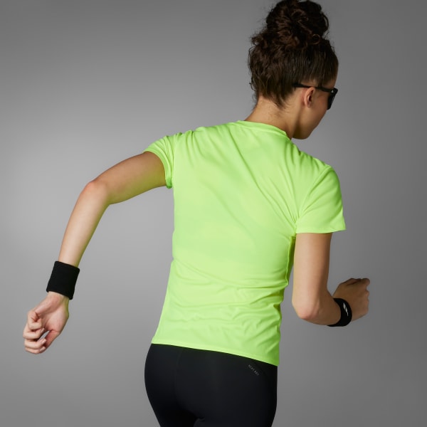 Verde Playera de Running Adizero Essentials