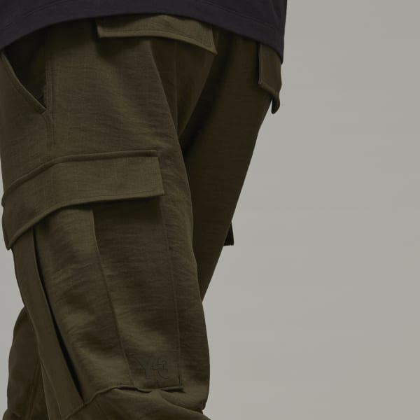 Czerń Classic Sport Uniform Cuffed Cargo Pants QY442