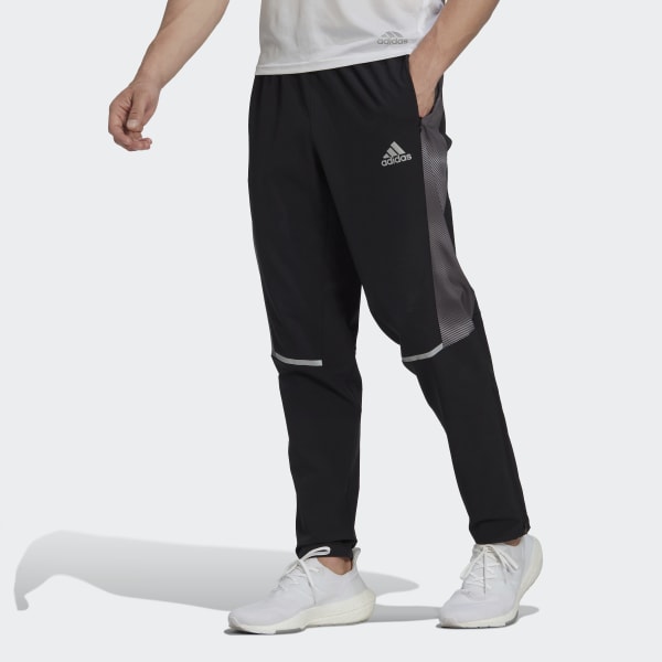 adidas Own the Run Colorblock Pants - Black | Men's Running | adidas US