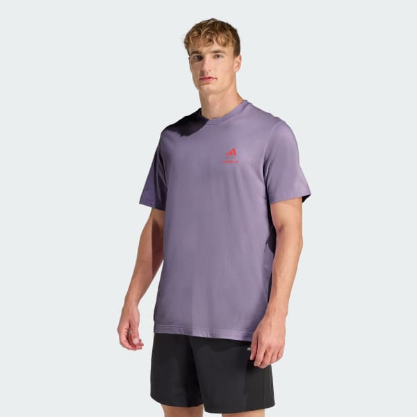 アディダス Les Mills グローブ グラフィック Tシャツ - パープル