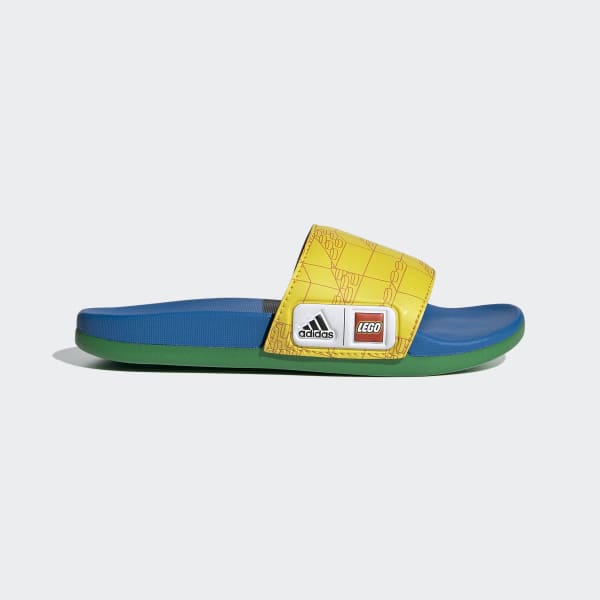 Sótano Azul tapa Sandalias Adilette Comfort x LEGO® Niños - Amarillo adidas | adidas Chile
