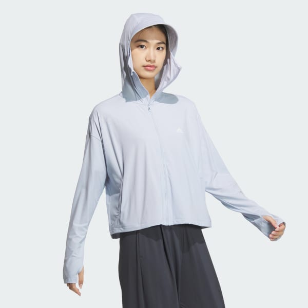 Blue 니트 UPF 재킷