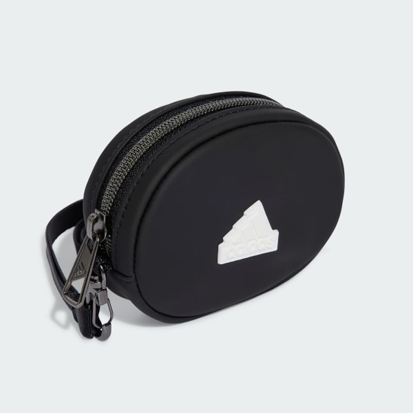 Black adidas Polyurethane Leather Coin Bag