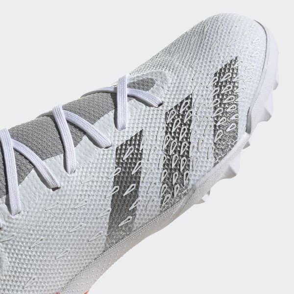 White Predator Freak.3 Turf Soccer Shoes